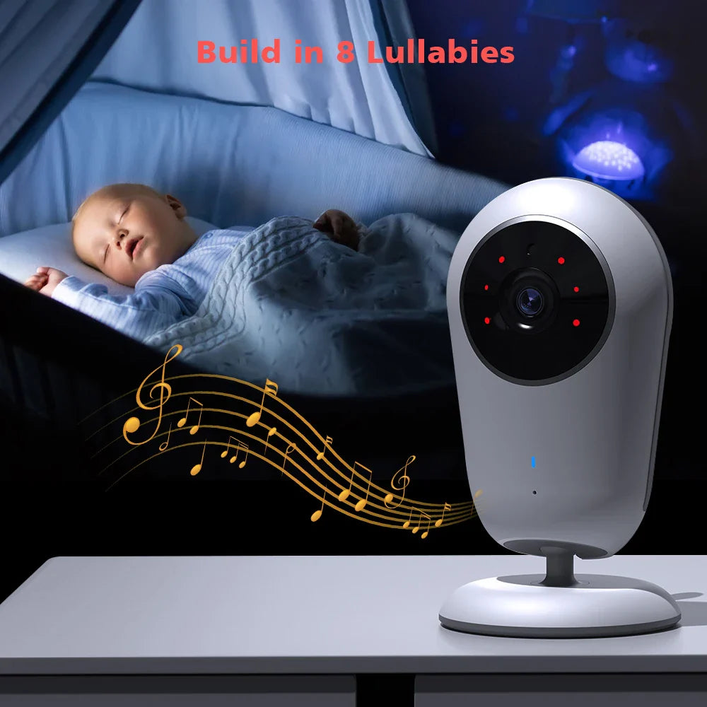 4.0 Inch Video Baby Monitor Camera - 720P HD with 3X Digital Zoom & Two-Way Audio