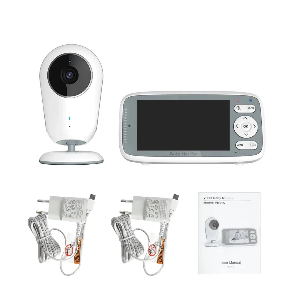 4.0 Inch Video Baby Monitor Camera - 720P HD with 3X Digital Zoom & Two-Way Audio