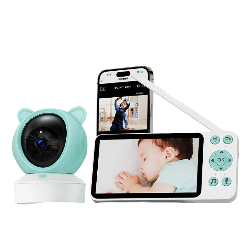 5" Tuya Smart WiFi Remote Baby Monitor Camera